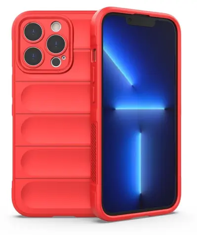 Hurtel Magic Shield Case červená / Kryt / Apple iPhone 13 Pro Max / Flexibilní odolný