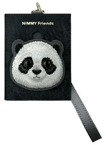 Nimmy Big Eyed Pet 2.0 Cat černá / Peněženka na karty