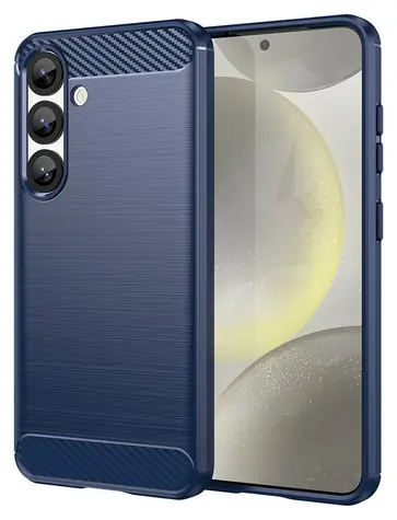 Hurtel Carbon Case modrá / Kryt / Apple iPhone 16e, 17e / karbonový vzhled