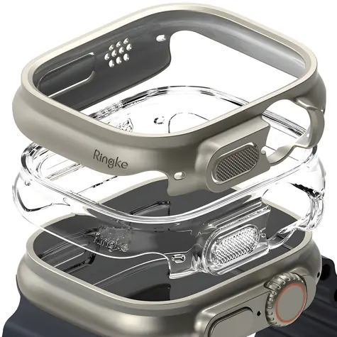 Ringke Slim kryt pro Apple Watch Ultra 1/2 49mm čirá a titanová / Ochranný kryt / 2 ks v balení