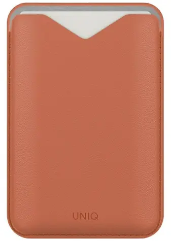 UNIQ Lyden Evo oranžová / Magnetická peněženka na telefon / MagSafe uchycení
