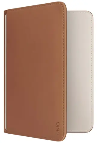 UNIQ Belmont karamelová/béžová / Pouzdro na cestovní pas / Apple Find My / RFID blokování