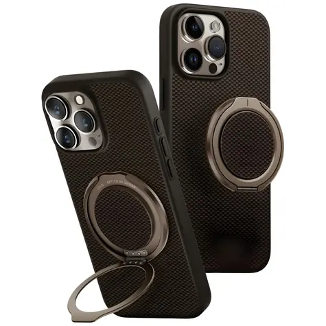 UNIQ Keva Air iPhone 16 Pro Max hnědá / Ochranný kryt / MagClick charging / GripFit