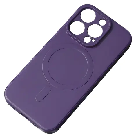 Hurtel Silicone Case MagSafe pro iPhone 15 Pro Max fialová / Kryt / Silikon / MagSafe