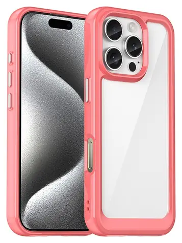 Hurtel Outer Space Case červená / Kryt / Apple iPhone 16 Pro Max / gelový rámeček