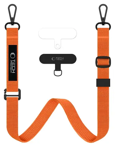 Tech-Protect C6S oranžová / Popruh na mobilní telefon / provazový / crossbody
