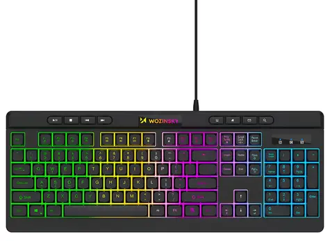 Wozinsky WKG-1044 černá / Herní klávesnice / membránová / podsvícená / USB / drátová