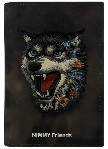 Nimmy Raptor Wolf hnědá / Pouzdro na doklady / Peněženka