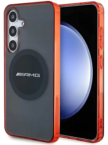 Mercedes-AMG Transparent Bicolor černá / Zadní kryt / MagSafe / pro Samsung Galaxy S24
