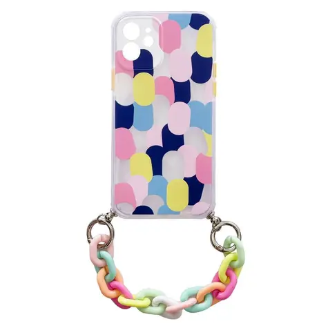 Hurtel Color Chain Case Apple iPhone 13 Pro Max vícebarevné / Pouzdro / Gelové / Řetízkový přívěsek