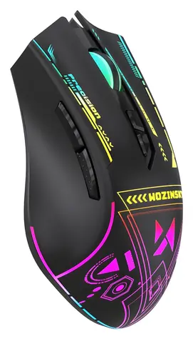 Wozinsky WMGB-3200 černá / Bezdrátová herní myš / optická / 3200 DPI / RGB / dobíjecí baterie