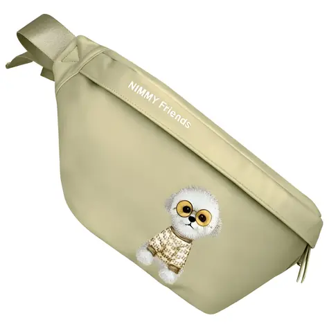 Nimmy Crossbody Glasses Cool Dog zelená / Taška přes rameno / Design pes s brýlemi