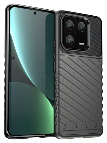 Hurtel Thunder Case černá / Odolný silikonový kryt / Xiaomi 13 Pro