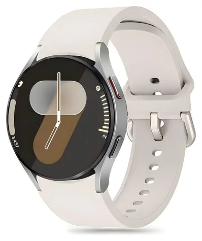Tech-Protect Silicone béžová / Řemínek / pro Samsung Galaxy Watch 4/5/5 Pro/6/7/FE / Silikonový