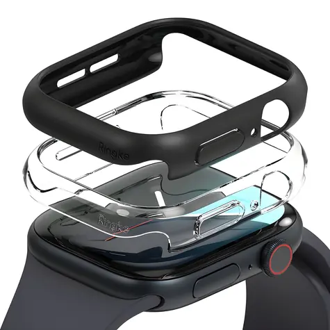 Ringke Slim kryt pro Apple Watch 10 46mm čirá a matně černá / Ochranný kryt / 2 ks v balení