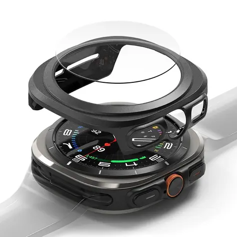 Ringke Slim + Tempered Glass Samsung Galaxy Watch Ultra 47mm černá / Ochranný kryt / Tvrzené sklo