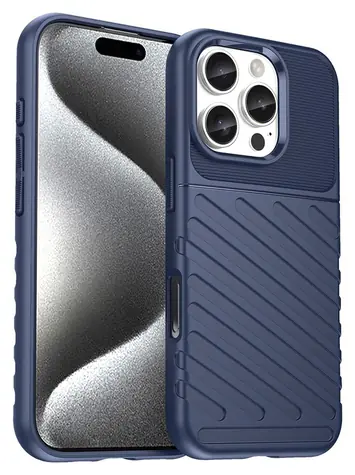 Hurtel Thunder Case iPhone 16 Pro Max modrá / Kryt na telefon / Silikon