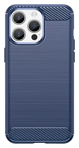 Hurtel Carbon Case modrá / Kryt / Apple iPhone 15 Pro Max / Karbonový vzor / Flexibilní