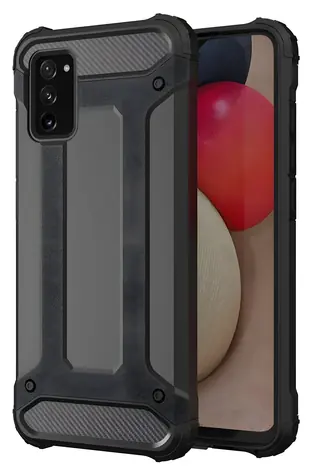Hurtel Hybrid Armor odolné pouzdro pro Samsung Galaxy A03s černá / Pouzdro / Odolné / Hybrid Armor