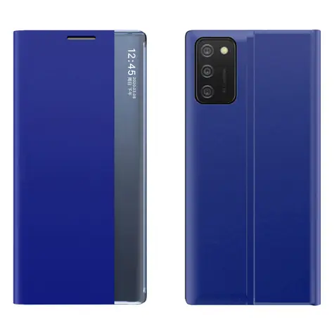 Hurtel New Sleep Case pro Samsung Galaxy A03s modrá / Flipové pouzdro / Stojánek