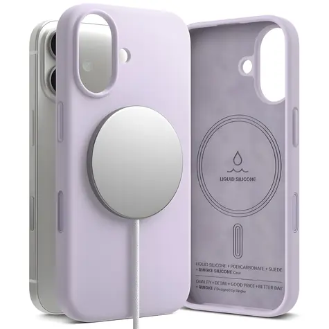 Ringke Silicone Magnetic iPhone 17 fialová / Kryt / MagSafe