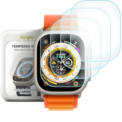 Ringke ID FC tvrzené sklo pro Apple Watch Ultra 1/2 49mm / Ochranné sklo / 4 ks v balení
