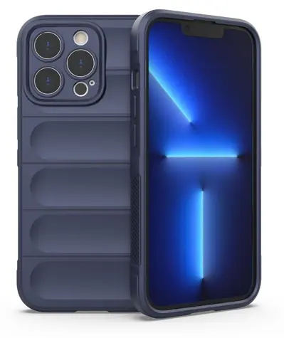Hurtel Magic Shield odolné pouzdro Apple iPhone 13 Pro Max tmavě modrá / Pouzdro / Odolné / Flexibilní