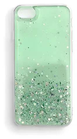 Wozinsky Star Glitter třpytivý kryt pro Xiaomi Redmi Note 9T 5G zelená / Kryt