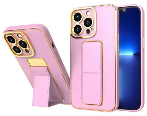 Hurtel Kickstand Case Apple iPhone 12 Pro růžová / Pouzdro / Se stojánkem