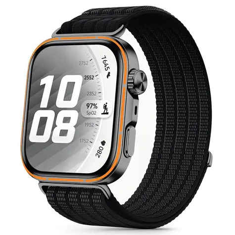 Tech-Protect Nylon Strap černá / Řemínek / Huawei Watch Fit 3/4/4 Pro/5/5 Pro / nylonový