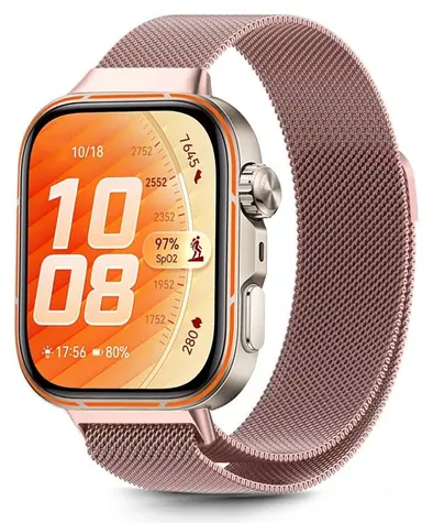 Tech-Protect MilaneseBand růžová / Řemínek milánský tah / pro Huawei Watch Fit 3