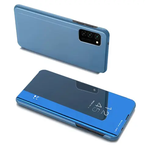 Hurtel Clear View pro Samsung Galaxy A03s modrá / Flip pouzdro / Průhledné