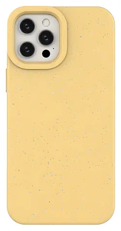 Hurtel Eco Case žlutá / Pouzdro / Silikonové / iPhone 12 Pro