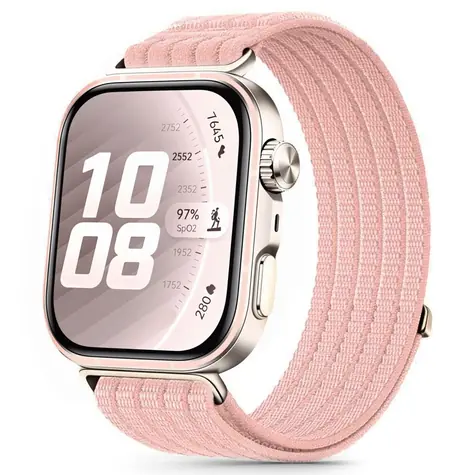 Tech-Protect Nylon Strap růžová / Řemínek / Huawei Watch Fit 3/4/4 Pro/5/5 Pro / nylonový