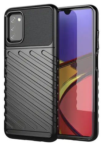 Hurtel Thunder Case černá / Kryt / Samsung Galaxy A03s / odolné TPU