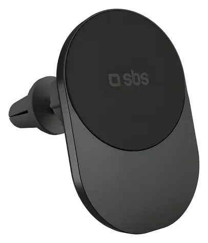 SBS TESUPPVENTWIRQI215W černá / Držák do auta / Qi2 / MagSafe / 15W