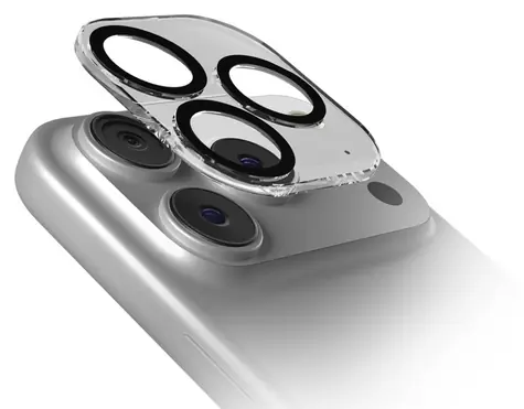 SBS D3O ochranné sklo kamery iPhone 17 Pro / Ochranné sklo fotoaparátu / D3O® technologie / s aplikátorem