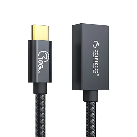 Orico CAF31 černá / Kabel USB-C / USB-C - USB-A OTG / 1 m / 10 Gbps
