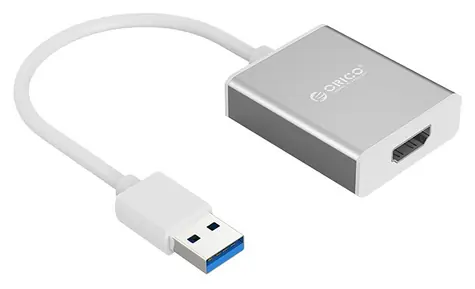 Orico UTH stříbrná / Adaptér USB-A na HDMI / USB 3.0