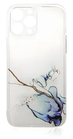 Hurtel Marble Case modrá / Silikonový kryt / Mramorový vzor / Apple iPhone 12 Pro