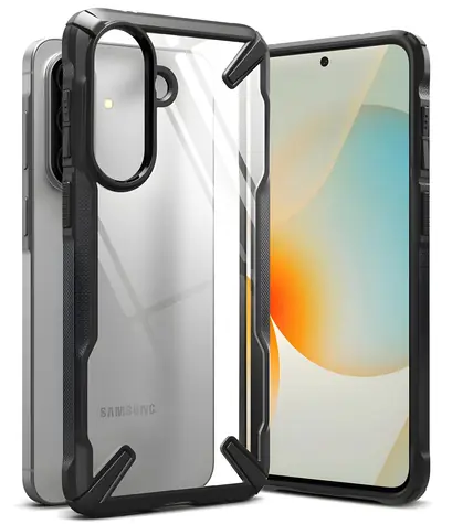 Ringke Fusion X čirá, černá / Ochranný kryt / pro Samsung Galaxy A57 5G / čirá záda / vyztužené rohy