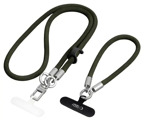 Tech-Protect C10S zelená / Šňůrka na mobil / pletená