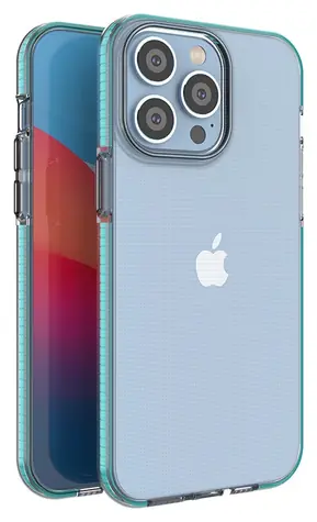 Hurtel Spring Case iPhone 14 Pro Max světle modrá / Kryt na telefon / Silikon / S rámečkem