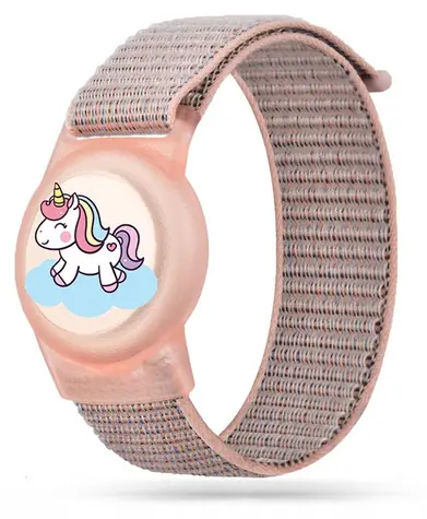 Tech-Protect Nylon Strap růžová / Poutko / pro Apple AirTag 1/2 / nylon