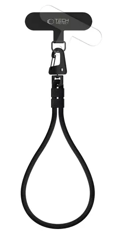 Tech-Protect C8S Leash černá / Popruh na zápěstí pro smartphone