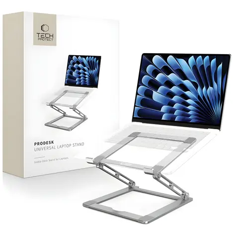 Tech-Protect ULS400 šedá / Stojan pro notebook / skládací / nastavitelný / do 17