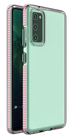 Hurtel Spring Case světle růžová / Kryt / Samsung Galaxy A72 4G / TPU gel / Barevný rámeček