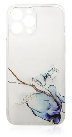 Hurtel Marble iPhone 12 Pro Max modrá / Kryt na telefon / Gelový, mramorový vzor