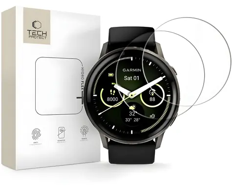 Tech-Protect Hydro Flex+ pro Garmin Venu 45mm / Ochranná fólie / Hydrogelová / 2 ks