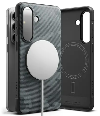 Ringke Onyx MagSafe šedo-černá / Kryt / Samsung Galaxy S26 / MagSafe